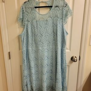 Lane Bryant Blue Lace cocktail dress